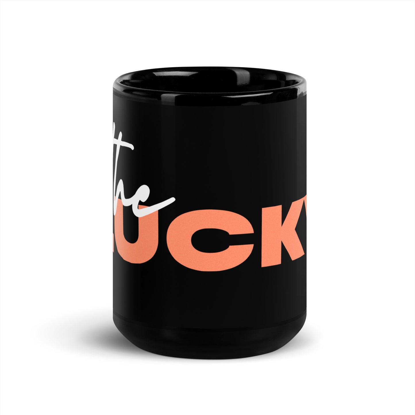 Black Glossy Mug with Logo