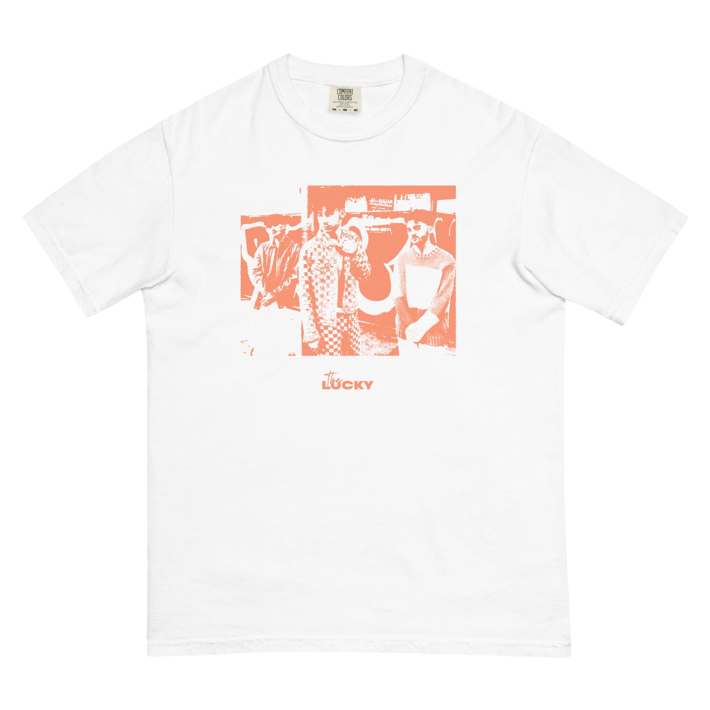 Band Photo Tee (Orange and White)