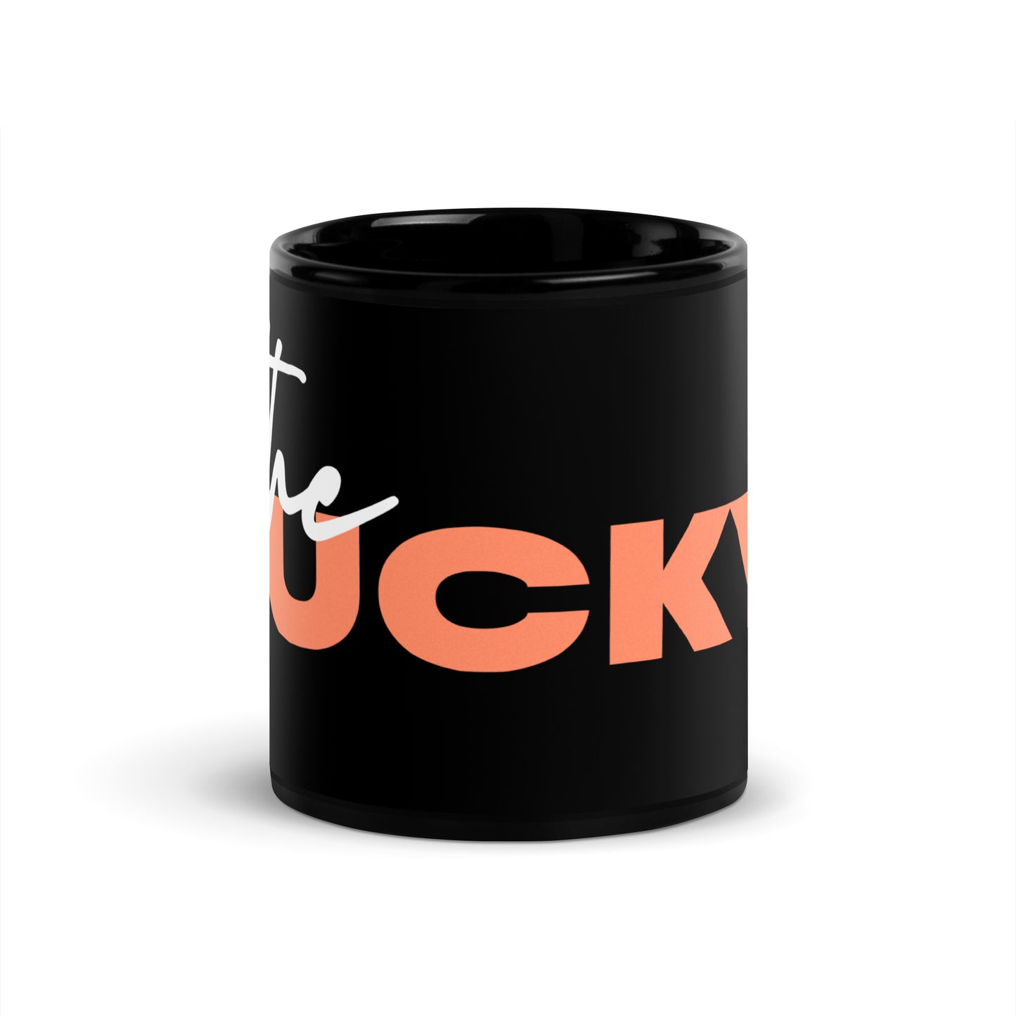 Black Glossy Mug with Logo