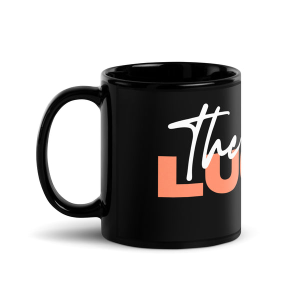 Black Glossy Mug with Logo