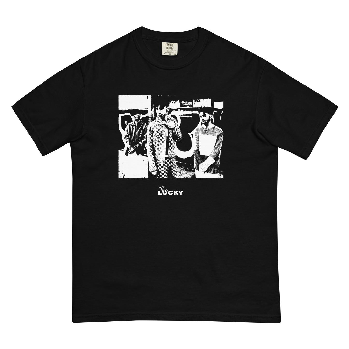 Photo Band Tee (White and Black)