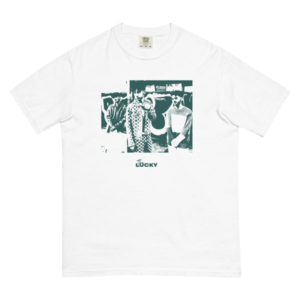 Band Photo Tee (Green and White)