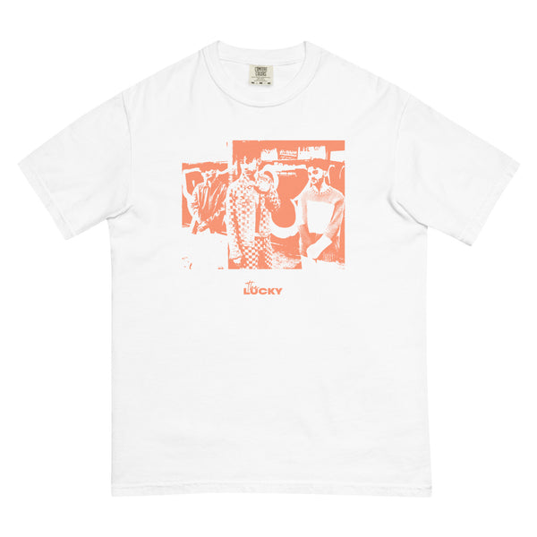 Band Photo Tee (Orange and White)