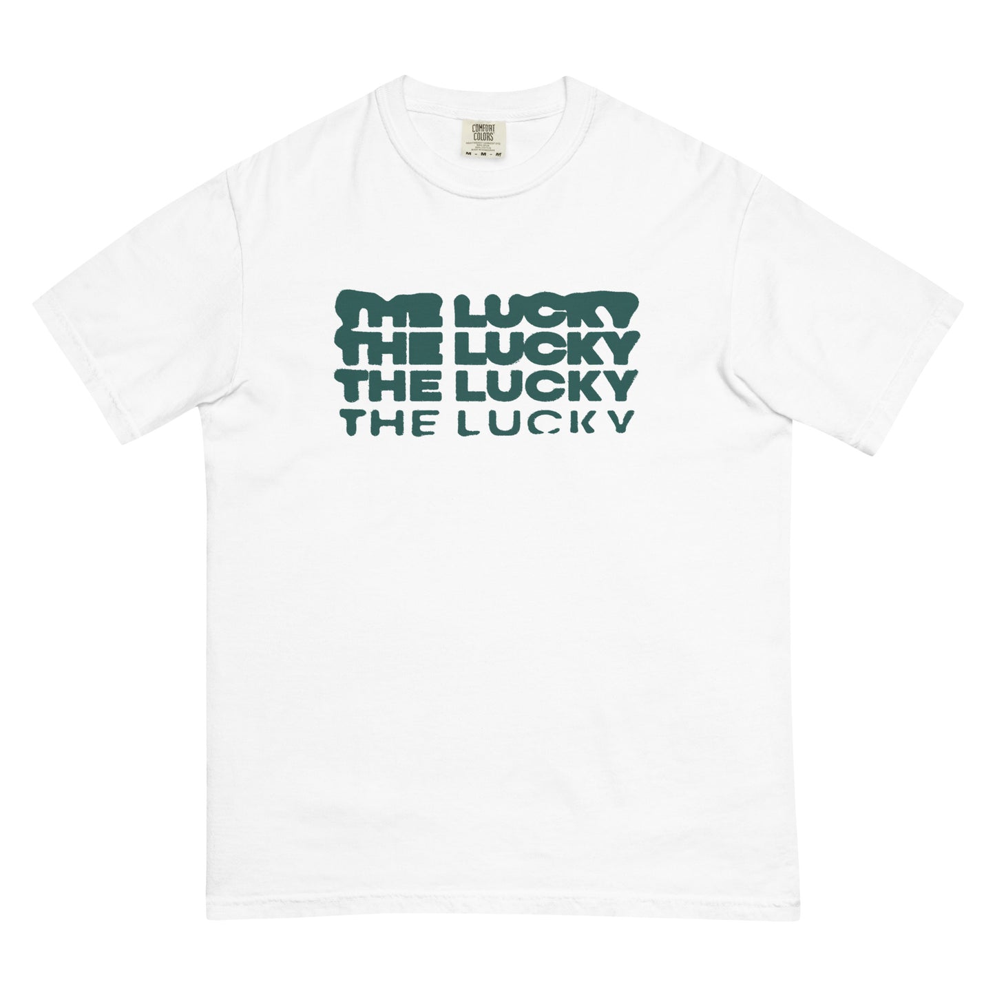 The Lucky Blur Tee (Green and White)